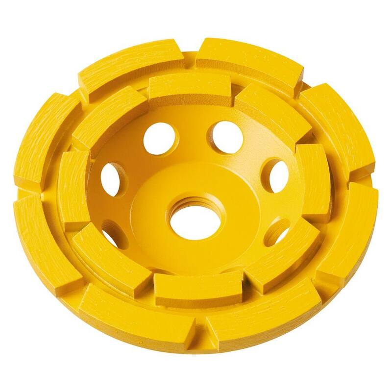 DEWALT Rueda de esmerilado de taza de diamante de doble hilera de 7 pulgadas - DW4775