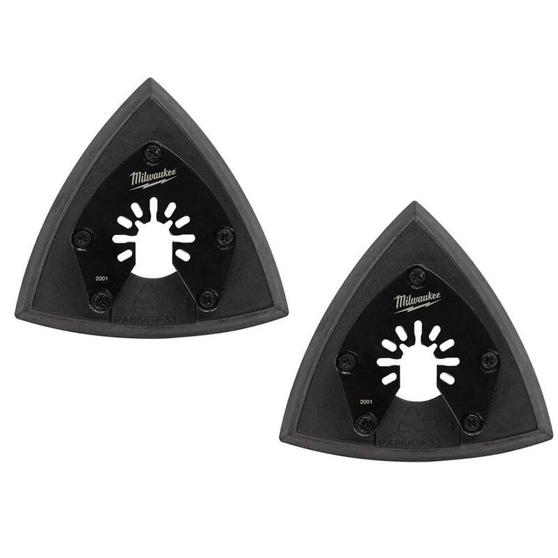 Disco de lijado oscilante para multi-herramienta con lija de 3-1/2 pulgadas de Milwaukee (paquete de 2) - 49-25-2001-49-25-2001