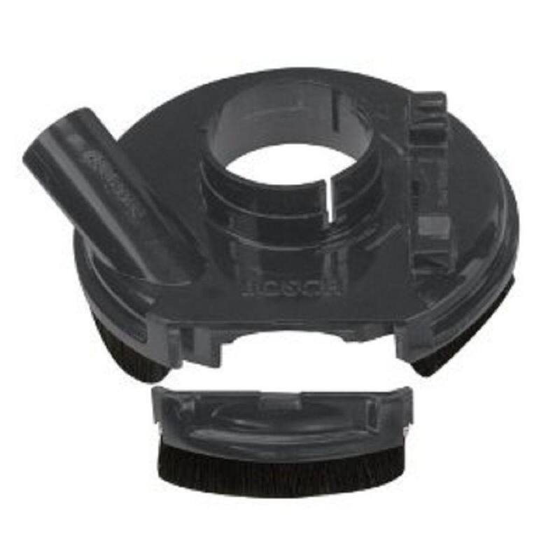 Protector de molienda de superficie de 7 pulgadas de Bosch con capacidad de recolección de polvo de concreto para esmeriles pequeños y medianos - 18SG-7