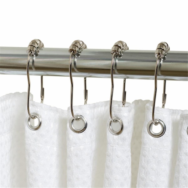 Zenna Home Roller Shower Curtain Rings Metal - 4784914
