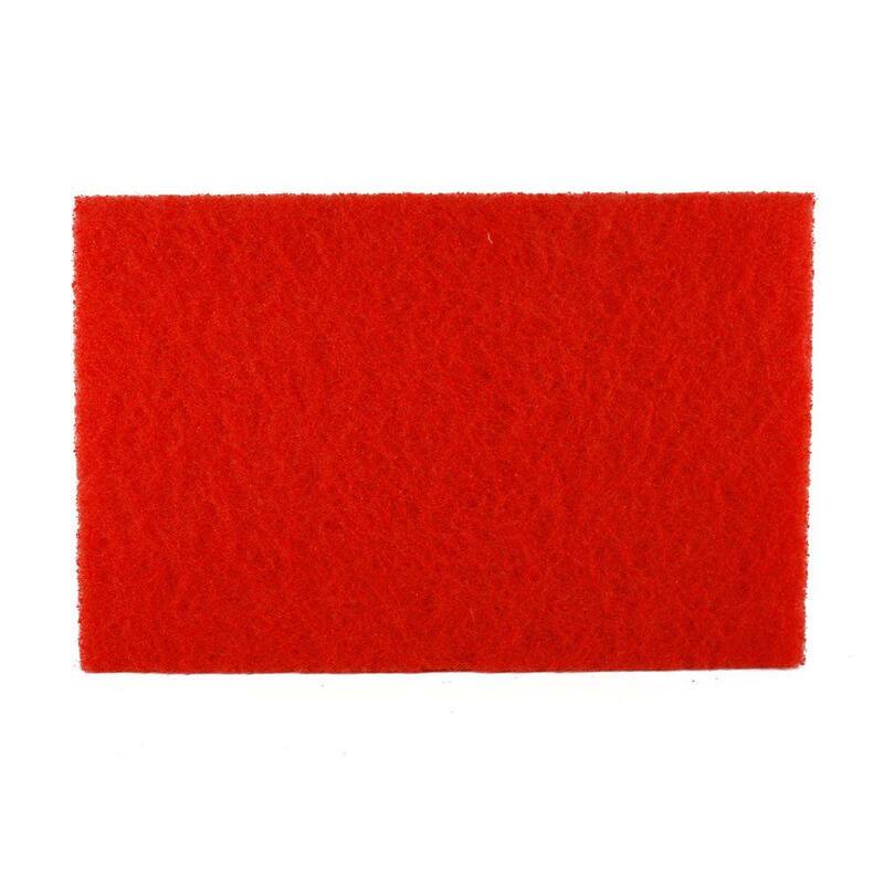 DIABLO 12 pulg. x 18 pulg. Almohadilla Roja para Pulir No Tejida (paquete de 5) - DCP120REDM01G05