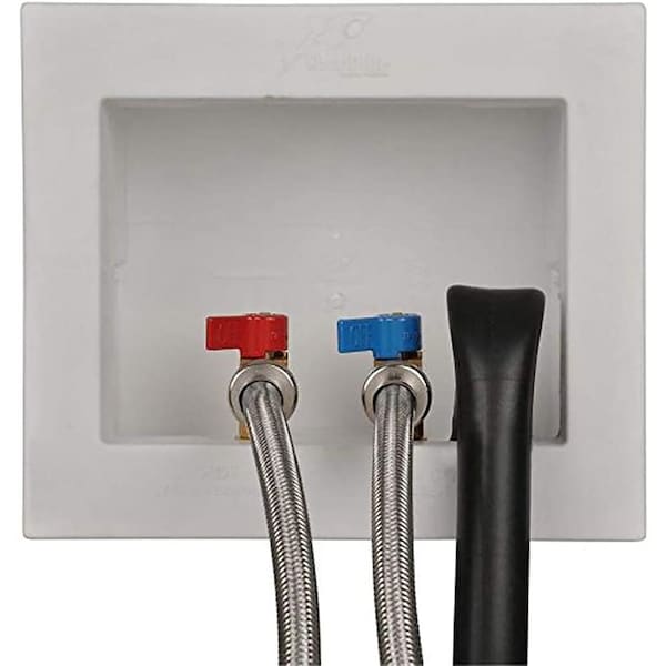 Sharkbite SharkBite 1/2 in. Push Fit X 3/4 in. D GHT Brass Washing Machine Outlet Box - 24763