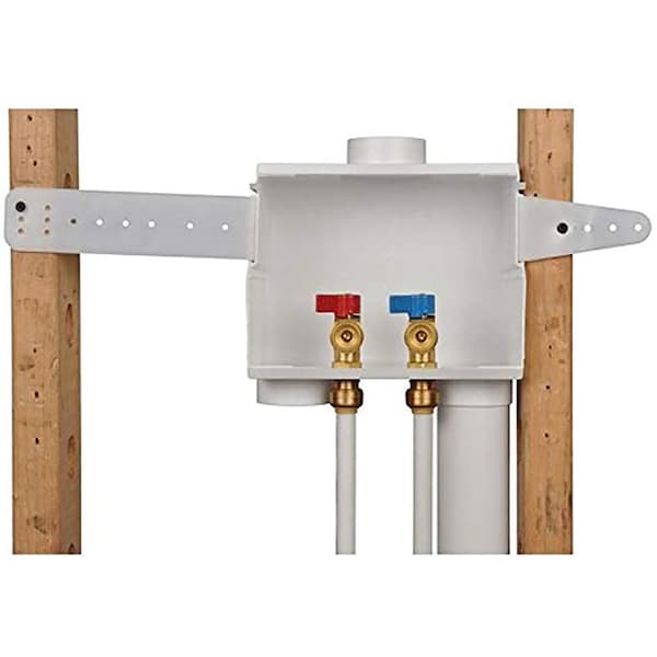 Sharkbite SharkBite 1/2 in. Push Fit X 3/4 in. D GHT Brass Washing Machine Outlet Box - 24763