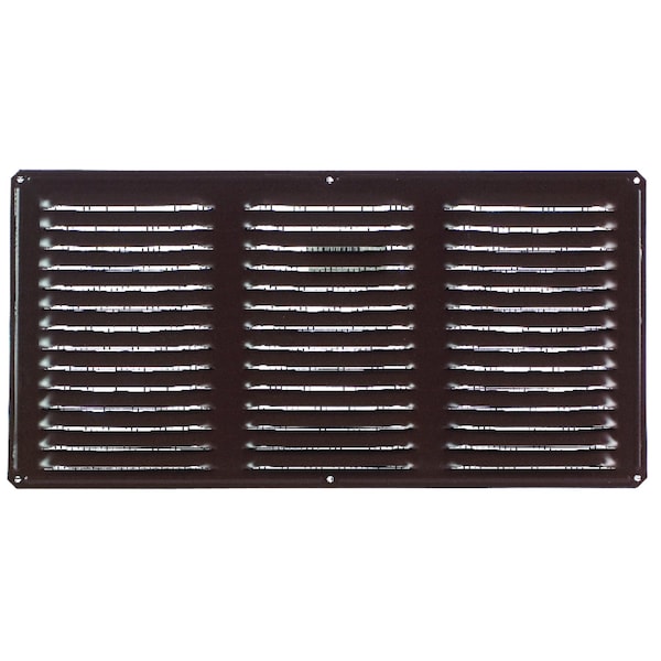 Air Vent Air Vent 8 in. H X 16 in. L Brown Aluminum Undereave Vent - 84212