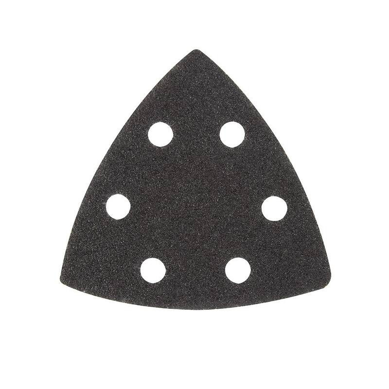 Milwaukee Papel de lija de 60 granos de 3-1/2 pulgadas para herramienta multitool oscilante (paquete de 6) - 49-25-2060