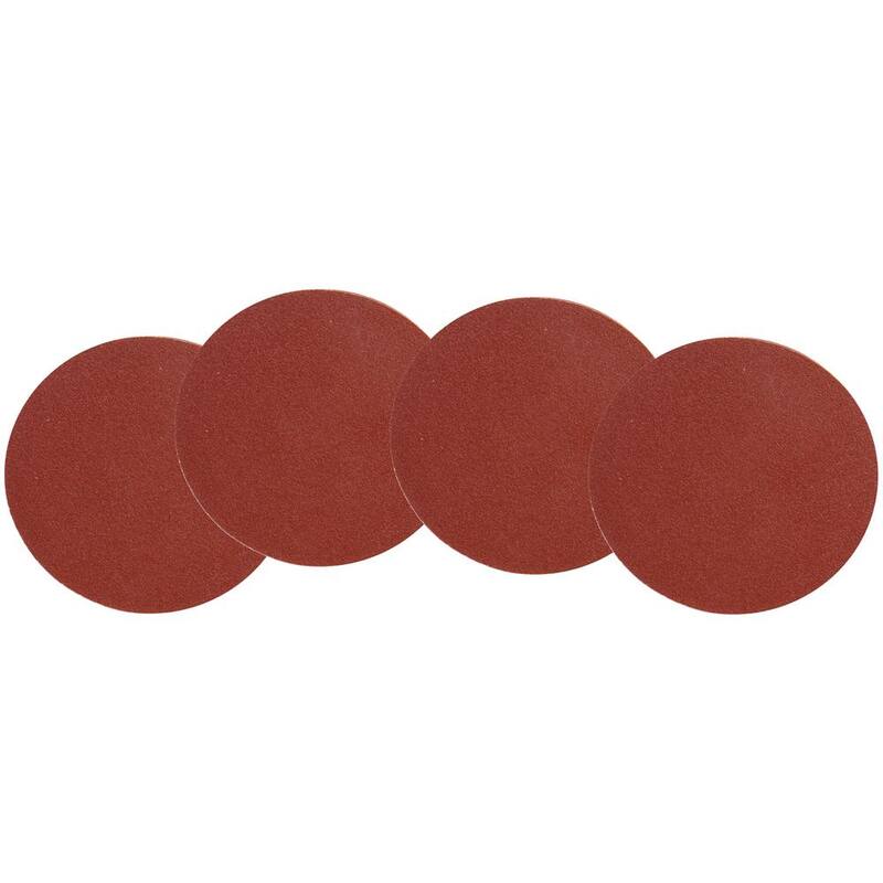 Disco de papel de lija de 12 pulgadas y 120 granos con respaldo adhesivo (paquete de 4) - 12SD120