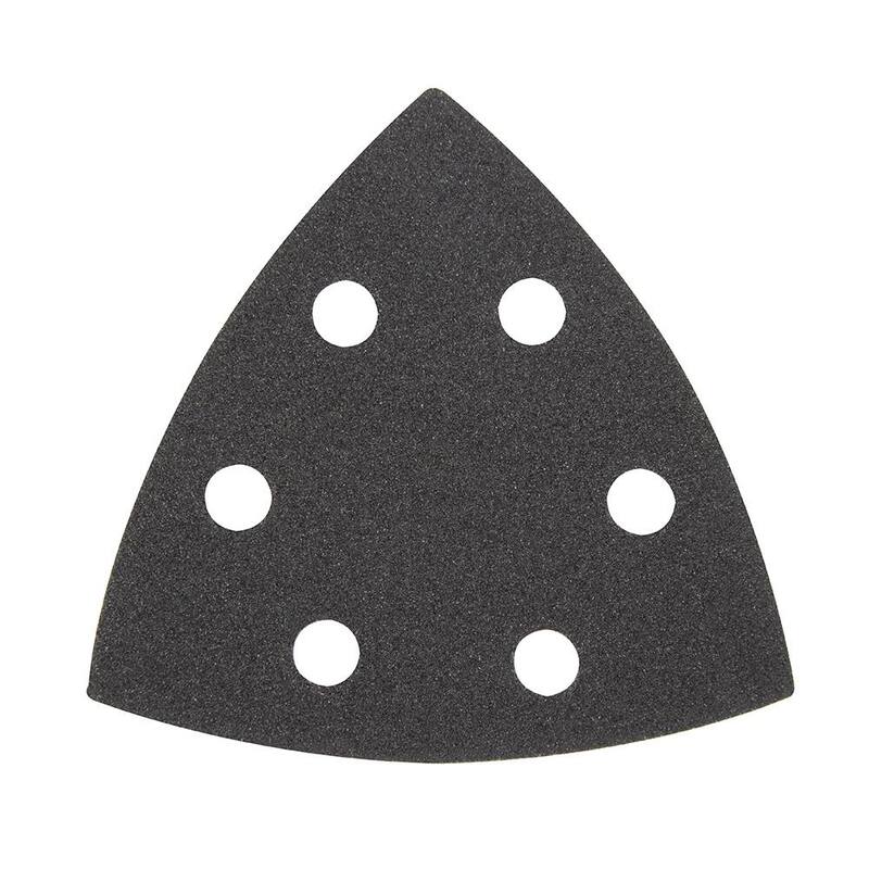 Papel de lija triangular de 120 granos de 3-1/2 pulgadas (paquete de 6) - 49-25-2120
