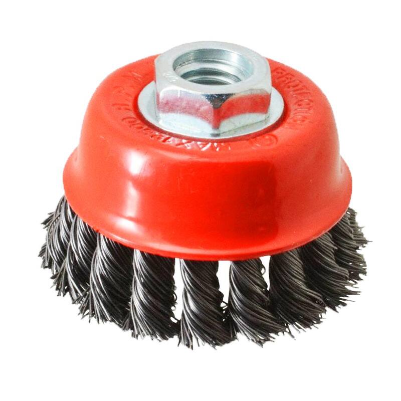 Cepillo de copa trenzado de acero de 3 pulgadas - 300CCTN20
