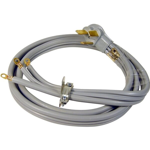 Powerzone Power Supply Range Cord, 6 8 AWG Cable, 6 ft L, 50 A, 250 V, Gray - RD628106L