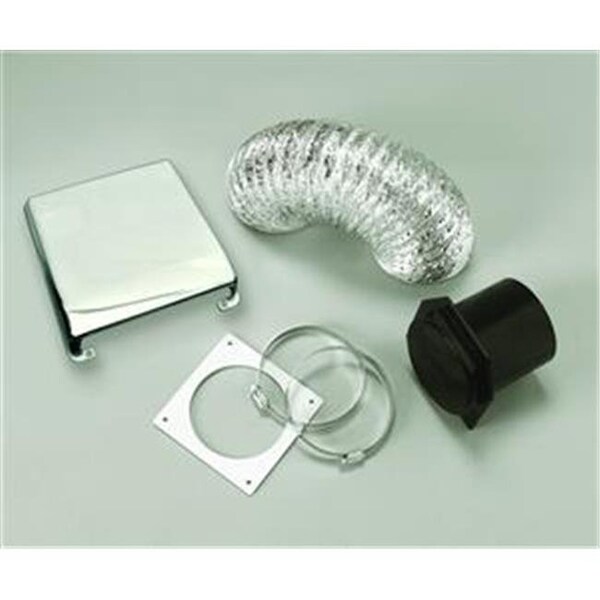 Westland Westland VID403AB Clothes Dryer Vent Installation Kit; Black - W6D-VID403AB
