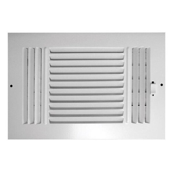 Greystone Greystone C103M 10X06 10 x 6 in. 3-Way Wall & Ceiling Register - 45235