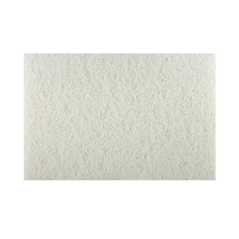 DIABLO 12 in. x 18 in. Almohadilla de amortiguación blanca no tejida (paquete de 5) - DCP120WHTM01G005