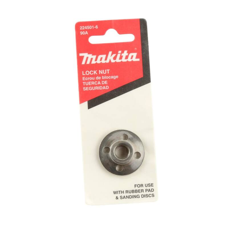 Tuerca de bloqueo de 4 pulgadas para almohadilla - Compatible con amoladoras angulares - 224501-6 de Makita