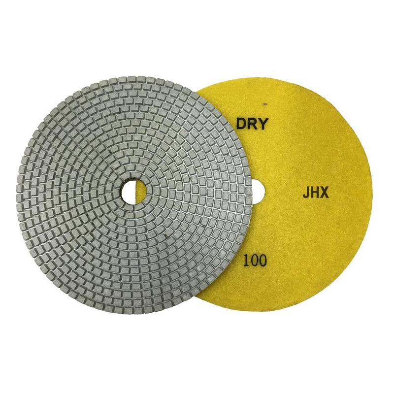 Juego de 7 almohadillas de pulido de diamante seco/húmedo para concreto/granito de 7 pulgadas sin marca - JHXR175SET7