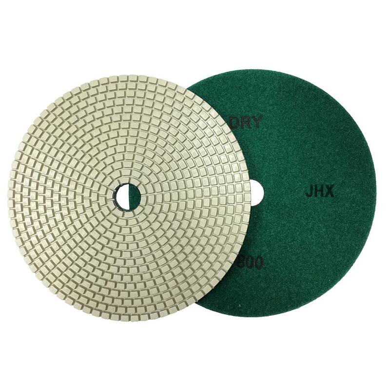 Juego de 7 almohadillas de pulido de diamante seco/húmedo para concreto/granito de 7 pulgadas sin marca - JHXR175SET7