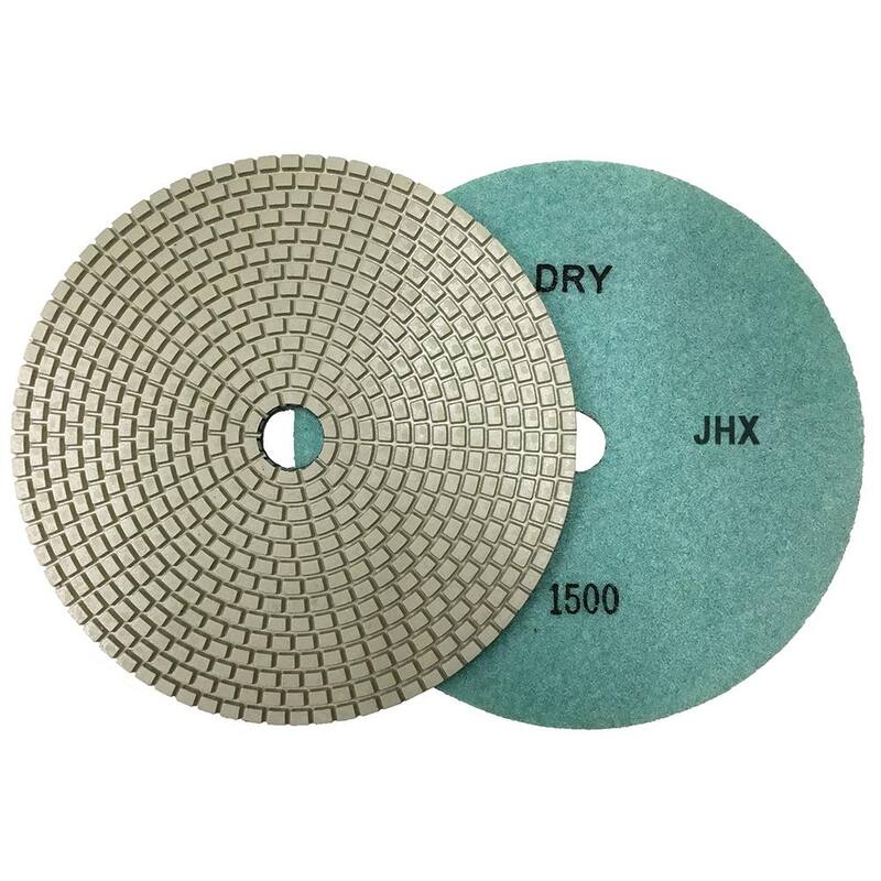 Juego de 7 almohadillas de pulido de diamante seco/húmedo para concreto/granito de 7 pulgadas sin marca - JHXR175SET7