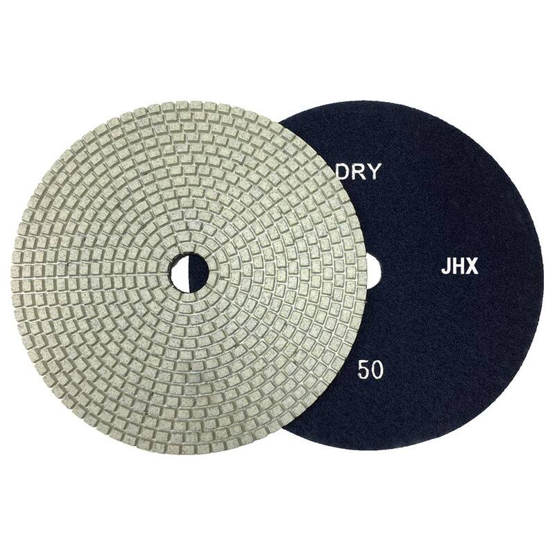 Juego de 7 almohadillas de pulido de diamante seco/húmedo para concreto/granito de 7 pulgadas sin marca - JHXR175SET7