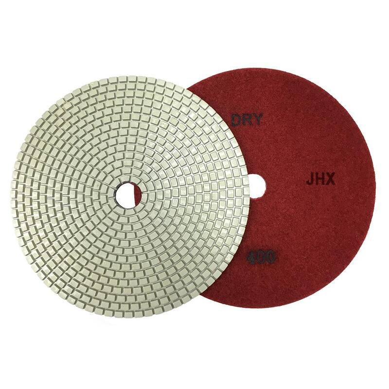 Juego de 7 almohadillas de pulido de diamante seco/húmedo para concreto/granito de 7 pulgadas sin marca - JHXR175SET7