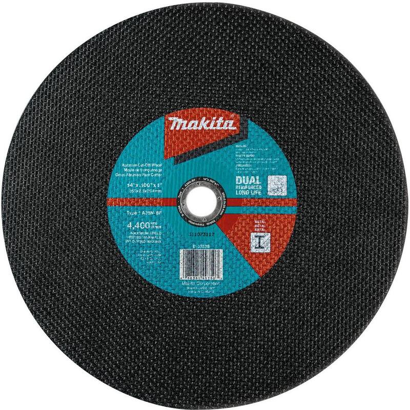 Disco de corte Makita de 14 pulgadas x 1 pulgada x 3/32 pulgadas (paquete de 25) - B-57598-25