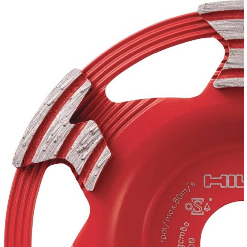 Hilti 5 pulg. x 7/8 pulg. Arbor SPX Diamond Cup Wheel para Amoladora Angular DGH 130 Únicamente - 2238589
