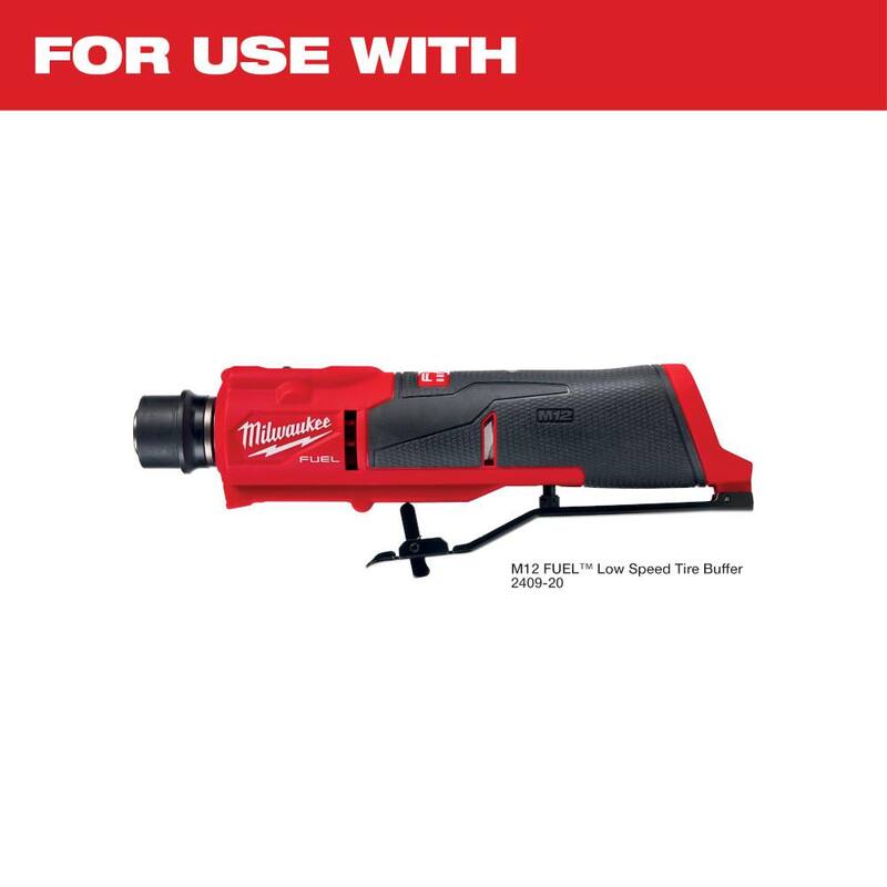 Rueda para pulir llantas Milwaukee de contorno de 2-1/2 pulgadas con velocidad baja y forma acampanada - 49-93-2409