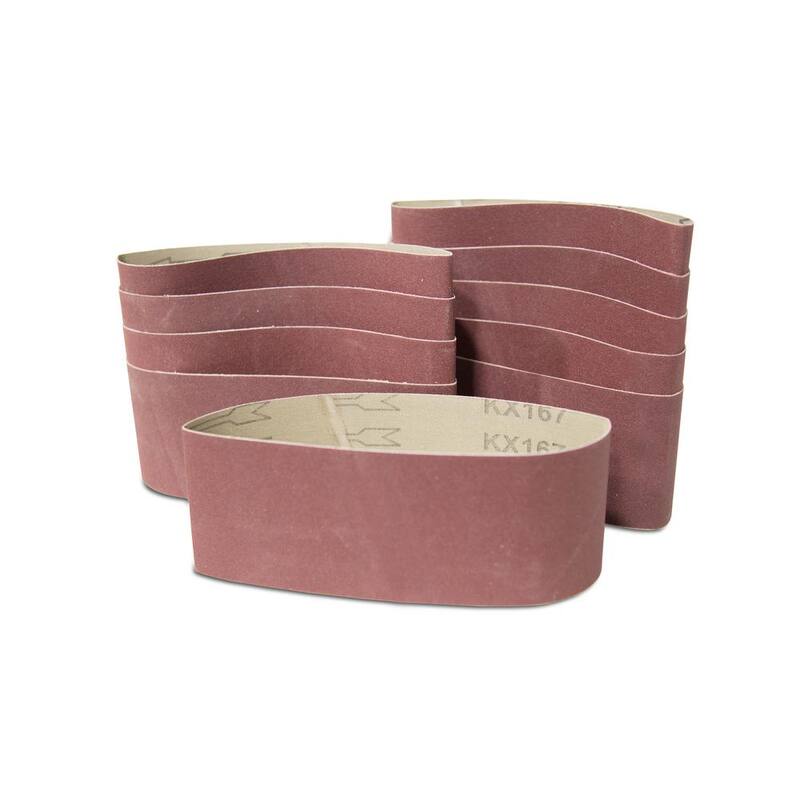 Bandas de lija de 80 gramos de 3 x 21 pulgadas (paquete de 10) - 6321SP80