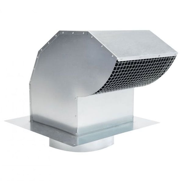 Victory 6-Inch Round Duct Roof Cap, Galvanized Steel - 6RC