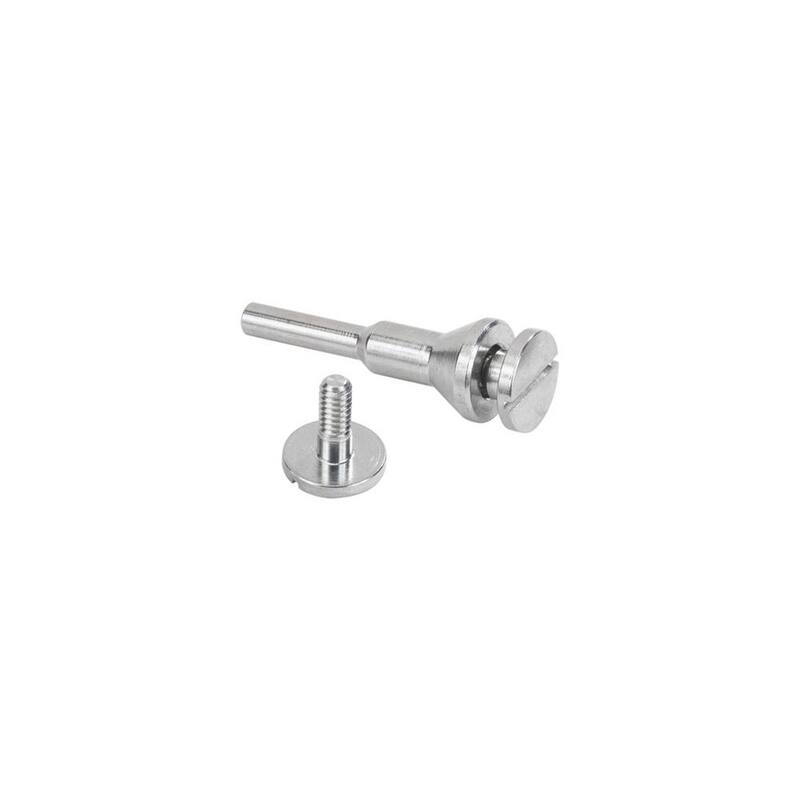 Mandril de ajuste para ruedas de 2 y 3 pulgadas, 1/4 y 3/8 de pulgada de diámetro - 11L007 de WALTER SURFACE TECHNOLOGIES.