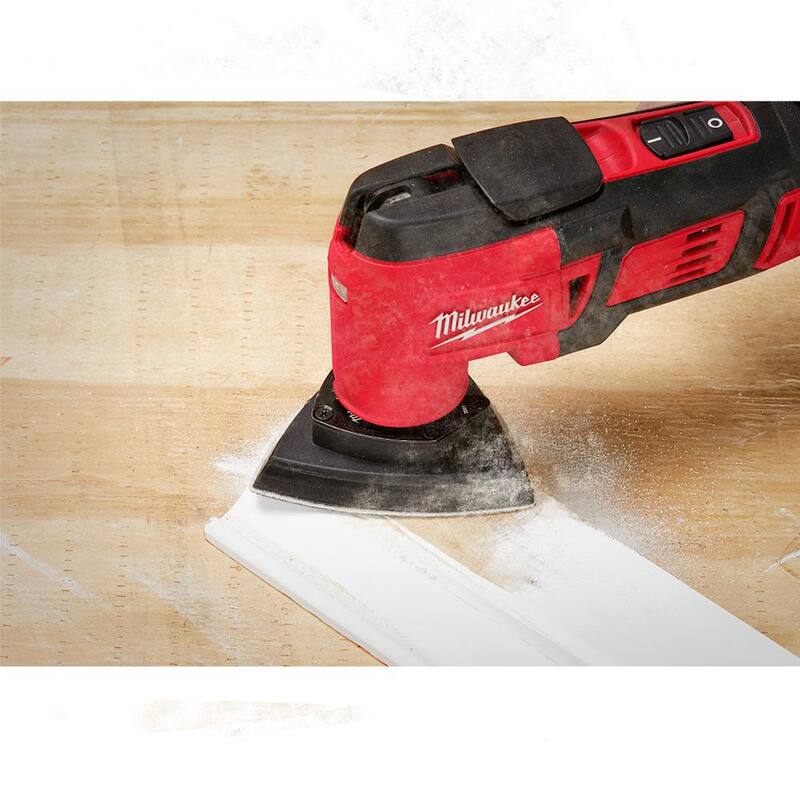 Milwaukee 3-1/2 pulgadas Papel de lija de grano 180 para herramienta multiusos oscilante (paquete de 6) - 49-25-2180