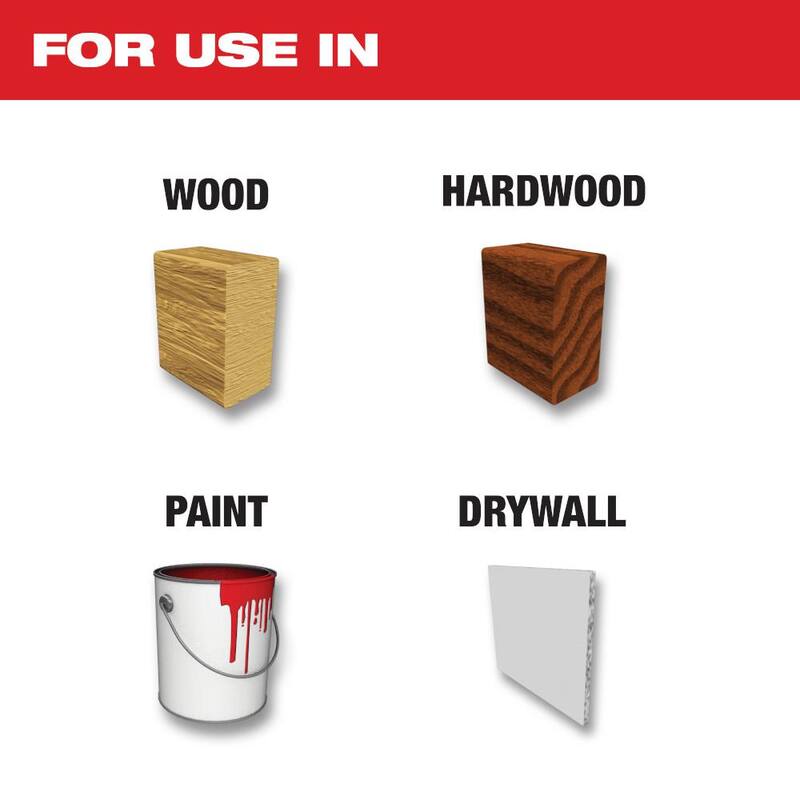 Milwaukee 3-1/2 pulgadas Papel de lija de grano 180 para herramienta multiusos oscilante (paquete de 6) - 49-25-2180
