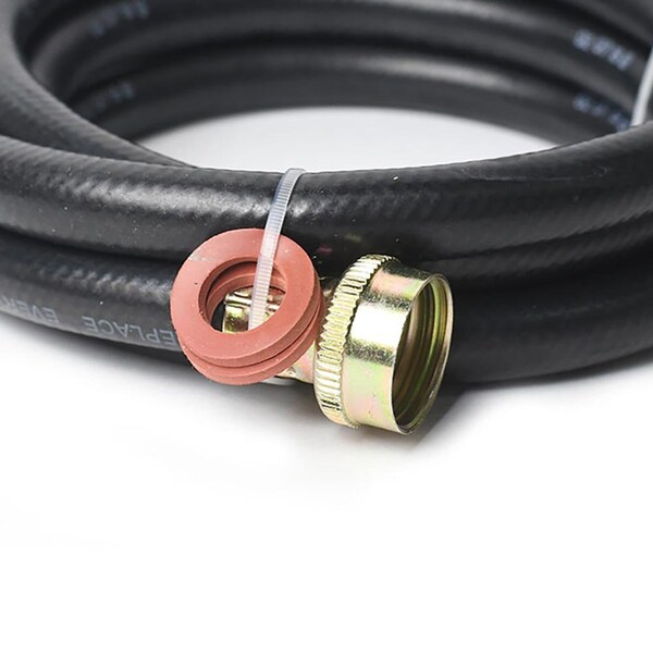 Thrifco Plumbing 8 Feet Long Washing Machine Hose with 3/4 Inch GHT Connectors - 4400743