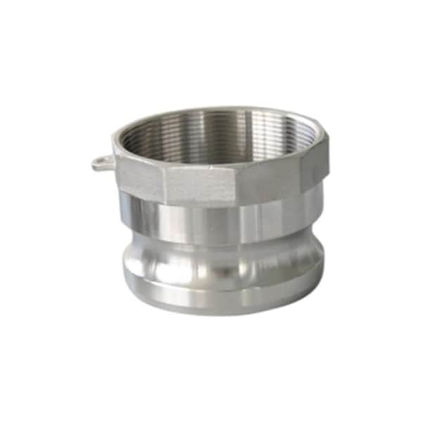 Midland Industries Midland Industries 63912 1 Stainless Steel Male Adapter x Female Type A Cam & Groove - 63912