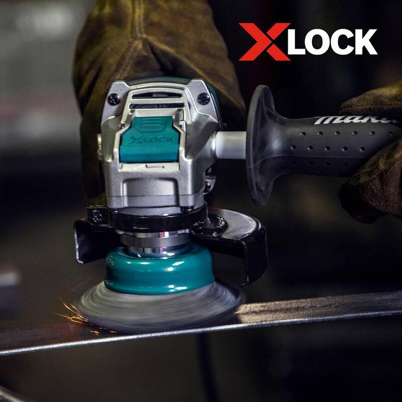 Sistema de cambio rápido X-Lock de Makita de 3-1/8 pulgadas con cepillo de copa de alambre de nudo de acero al carbono - D-72621