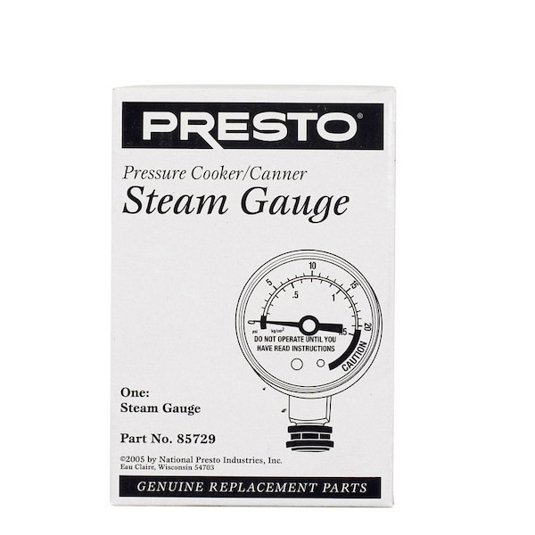 National Presto Presto Stainless Steel Pressure Cooker/Canner Steam Gauge 22 qt - 85729