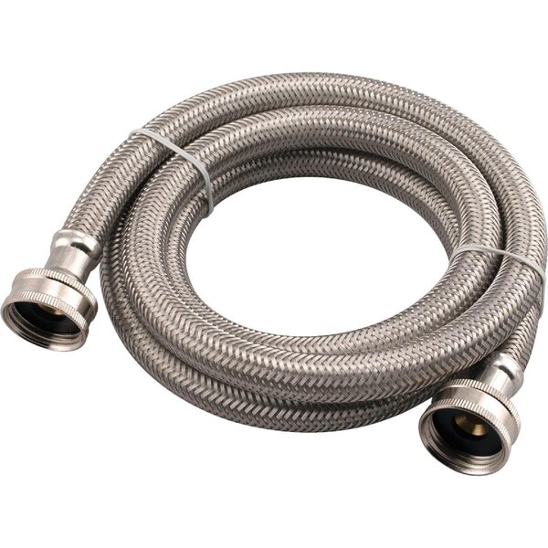 B & K 5 Ft. Stainless Steel 125 psi Washing Machine Hose - 496-212DIB
