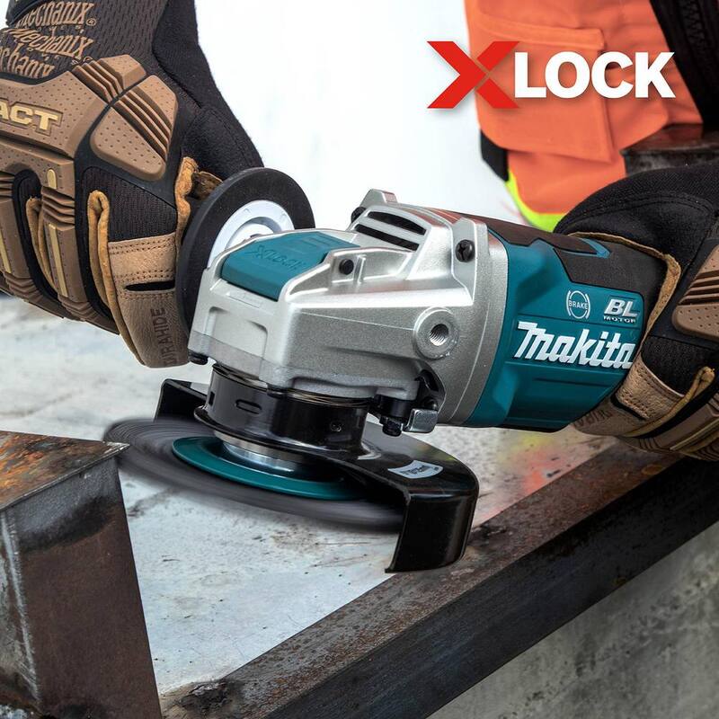 Sistema de cambio rápido Makita X-Lock 4-1 / 2 pulgadas de rueda de alambre retorcido de acero al carbono completo con cable anudado - D-72643