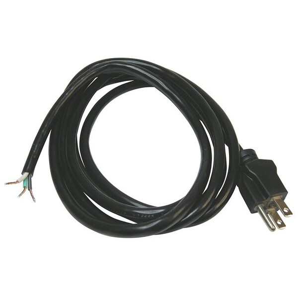 Powerzone OR010608 Power Cord, 8 ft L, 13 A, 125 V, Black - PS010608
