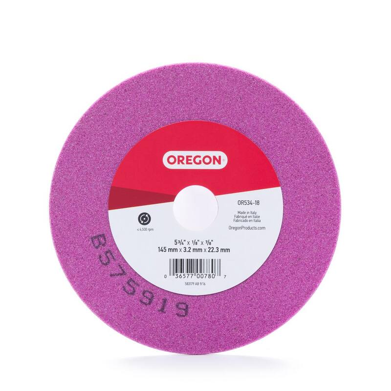 Rueda de rectificado vitrificado de 5-3/4 pulg. x 1/8 pulg. Oregon - OR534-18A