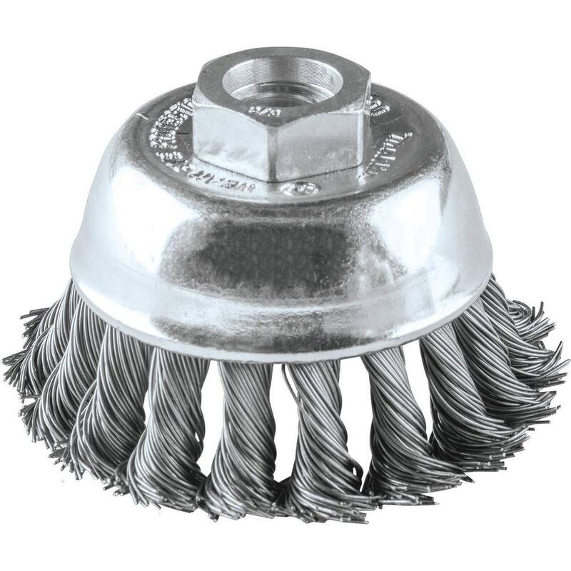 Brocha de copa de alambre de nudos Makita de 2-3/4 pulgadas x 5/8 pulgadas-11 - A-98429