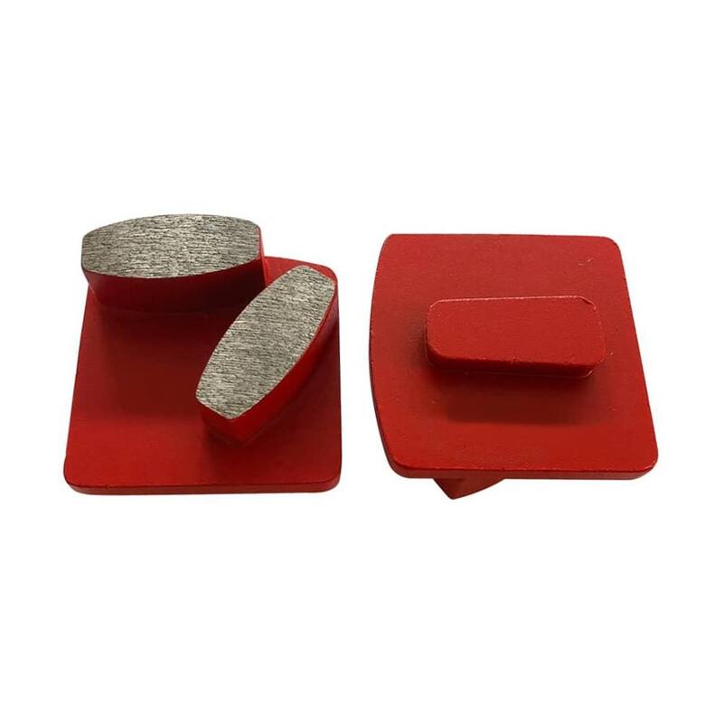 Discos de molienda con grado medio #60/80 de EDiamondTools para Husqvarna PG Floor Grinder 2 Segmentos de disco para una molienda eficiente de concreto - RL6080M_THD