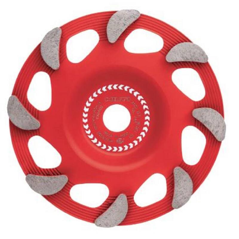
Rueda de esmerilado de copa de diamante de acabado fino Hilti de 6 pulgadas con 8 segmentos - 2270820