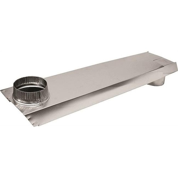Lambro Industries Inc Lambro Industries 0397885 Aluminum Rectangular Dryer Vent Duct; 90 deg; 6 x 2 in. - 397885