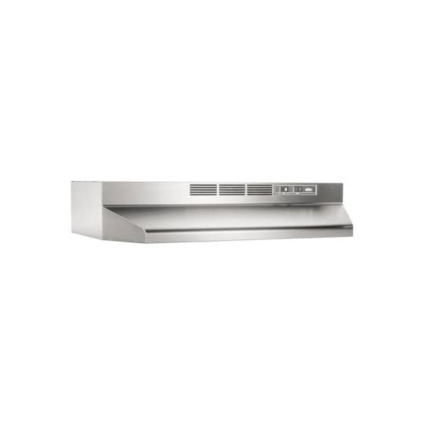 Broan-Nutone Broan 30 Inch Range Hood, Non-ducted, 2-Speed Rocker, Light, 160 CFM - 413004