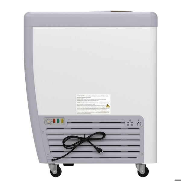 Koolmore 70 in. Gelato Dipping Cabinet Display Freezer with Sliding Glass Door, 13 Pans, 20 Cu. Ft. - KM-GDC-71SD
