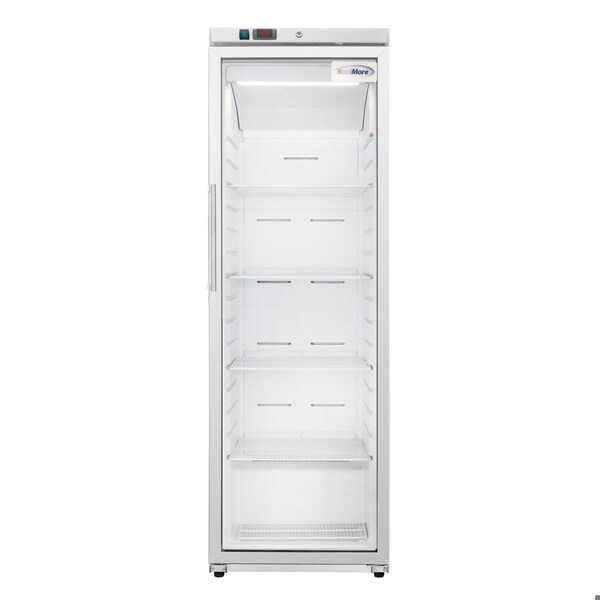 Koolmore 24 in. 12 cu. ft. Commercial Auto Defrost Glass Door Reach-In Freezer in White KM-RIF-1GD12C-A - KM-RIF-1GD12C-A