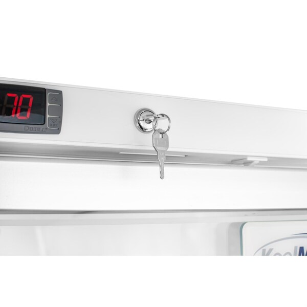 Koolmore 24 in. 12 cu. ft. Commercial Auto Defrost Glass Door Reach-In Freezer in White KM-RIF-1GD12C-A - KM-RIF-1GD12C-A