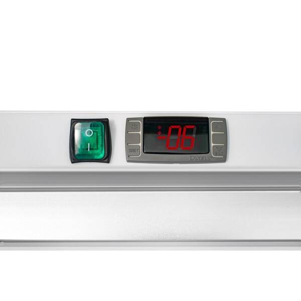 Koolmore 24 in. 12 cu. ft. Commercial Auto Defrost Glass Door Reach-In Freezer in White KM-RIF-1GD12C-A - KM-RIF-1GD12C-A