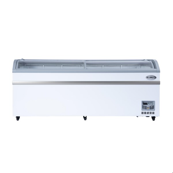 Koolmore 78 Inch Manual Defrost Island Chest Freezer 19 cu. ft. Capacity in White - KM-ISCF-78MD