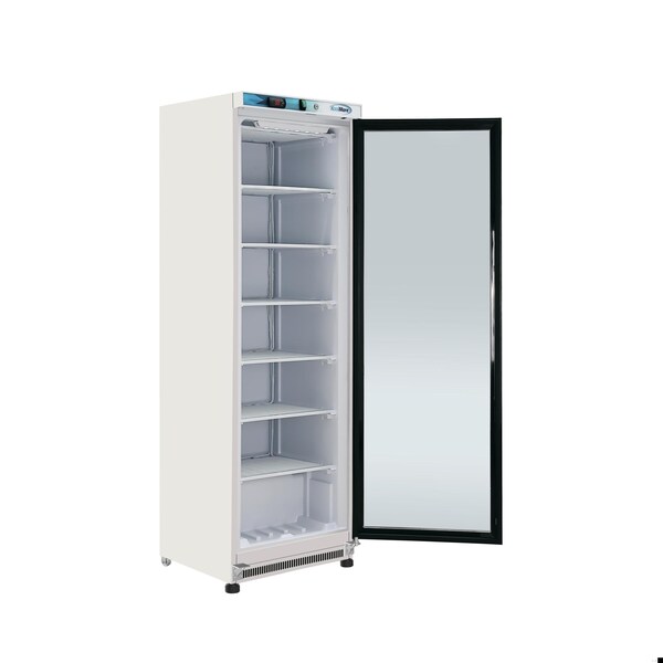 Koolmore 12 Cu. ft. Commercial Freezer with Glass Door in White - Manual Defrost KM-FMD12WGD - KM-FMD12WGD