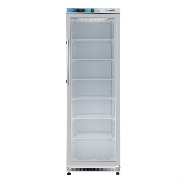 Koolmore 12 Cu. ft. Commercial Freezer with Glass Door in White - Manual Defrost KM-FMD12WGD - KM-FMD12WGD